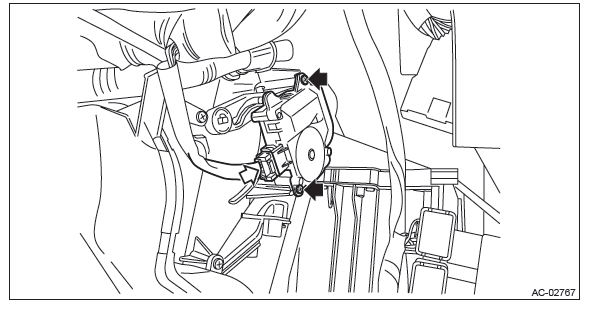 Subaru Outback. HVAC System (Heater, Ventilator and A/C)