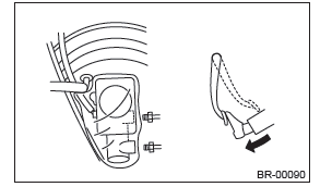 Subaru Outback. Brake