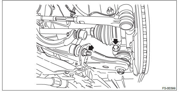 Subaru Outback. Front Suspension