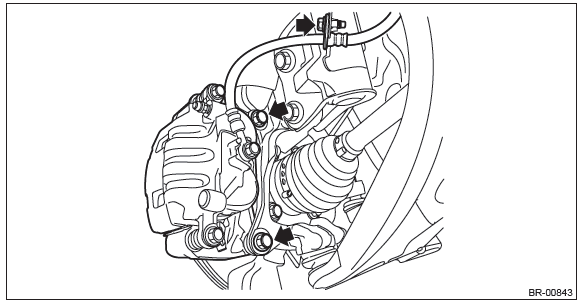 Subaru Outback. Brake