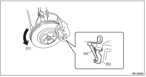 Subaru Outback. Brake