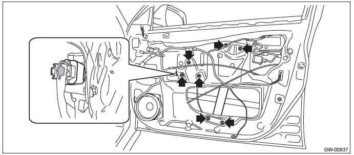 Subaru Outback. Glass/Windows/Mirrors