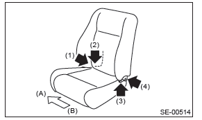 Subaru Outback. Seats