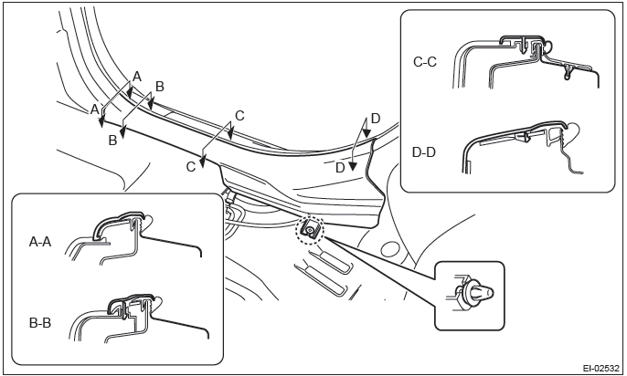 Subaru Outback. Seat Belt System