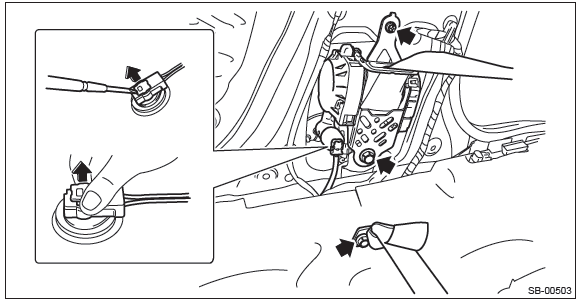 Subaru Outback. Seat Belt System