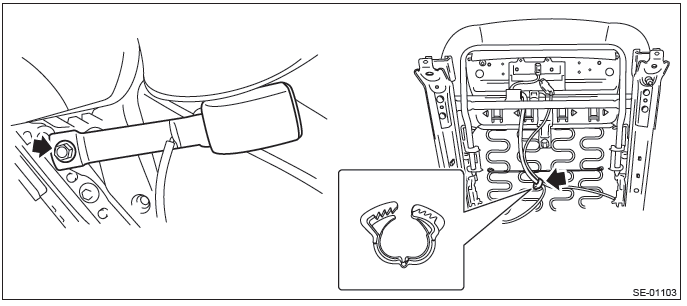 Subaru Outback. Seat Belt System