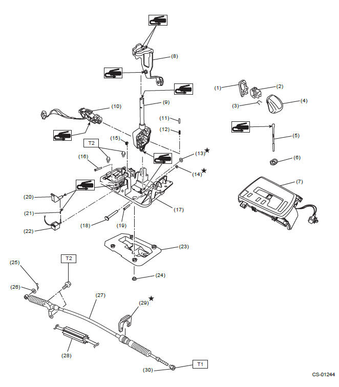 Subaru Outback. Control Systems