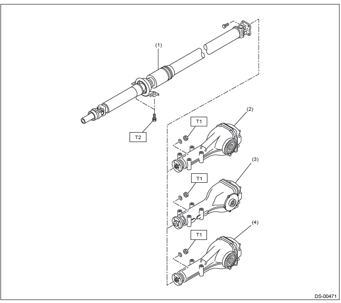 Subaru Outback. Drive Shaft System