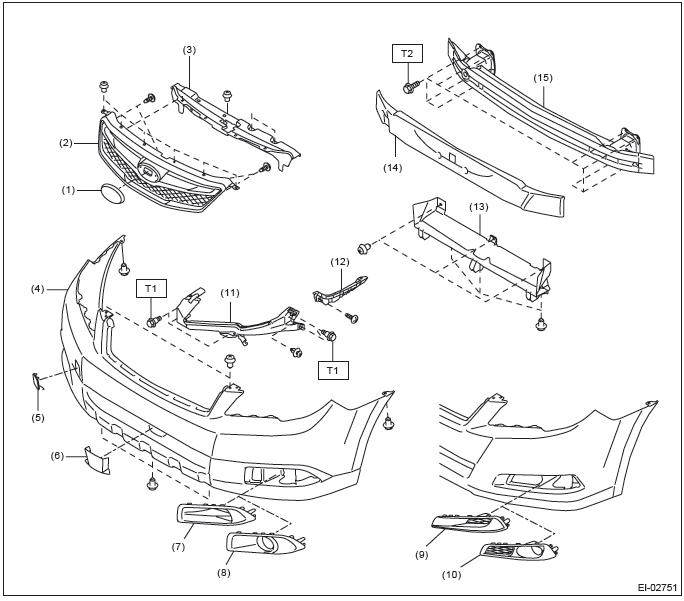 Subaru Outback. Exterior/Interior Trim