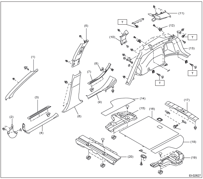 Subaru Outback. Exterior/Interior Trim