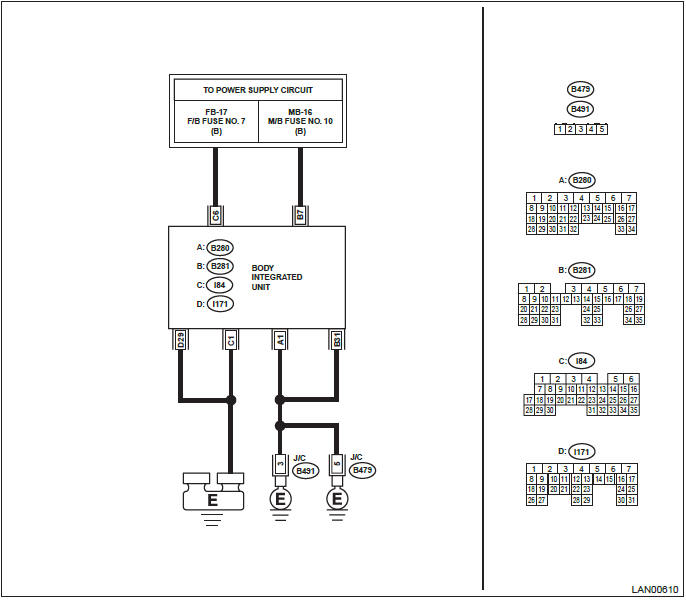 Subaru Outback. Body Control System (Diagnostics)