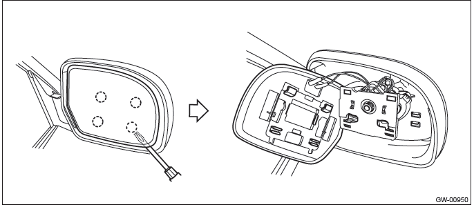 Subaru Outback. Glass/Windows/Mirrors