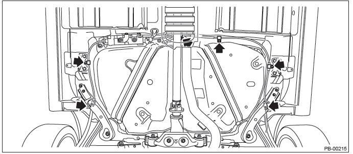 Subaru Outback. Parking Brake