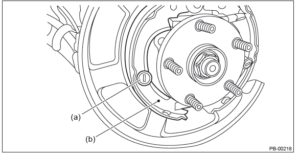 Subaru Outback. Parking Brake