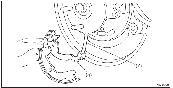 Subaru Outback. Parking Brake