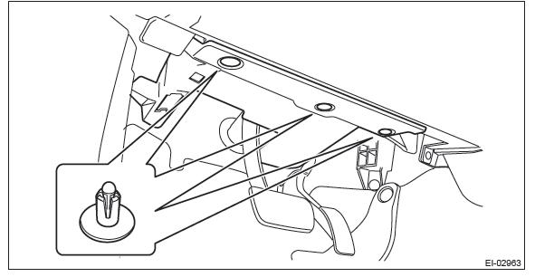 Subaru Outback. Parking Brake