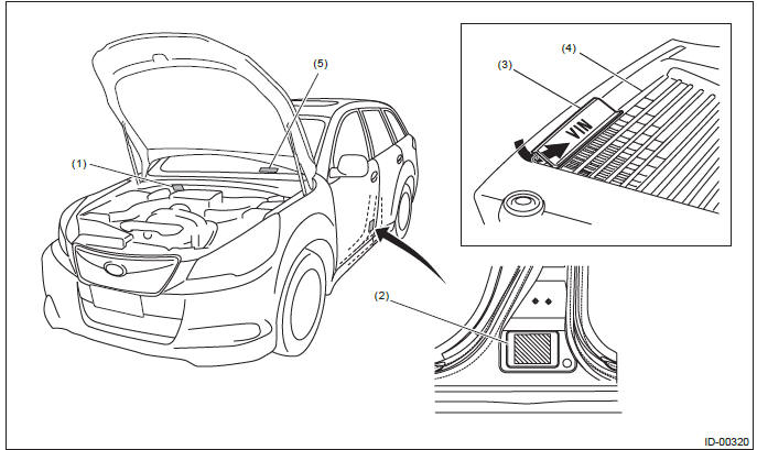 Subaru Outback. Identification