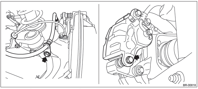 Subaru Outback. Brake