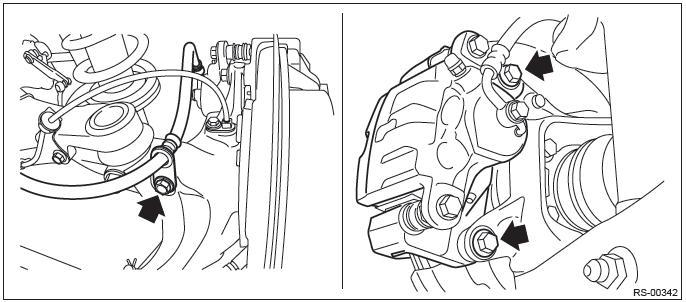 Subaru Outback. Brake