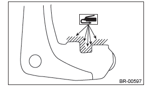 Subaru Outback. Brake