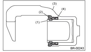 Subaru Outback. Brake