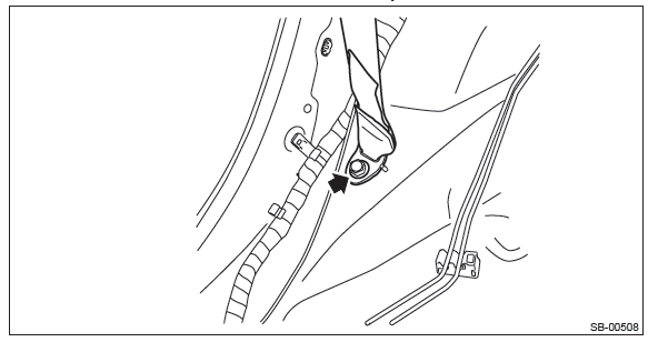 Subaru Outback. Seat Belt System