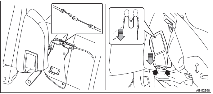 Subaru Outback. Seat Belt System