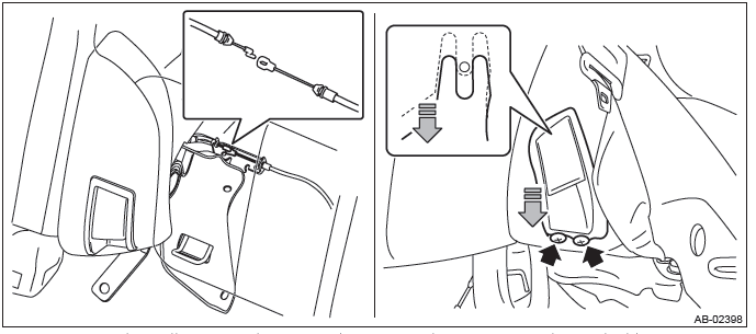 Subaru Outback. Seat Belt System