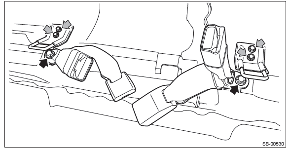 Subaru Outback. Seat Belt System