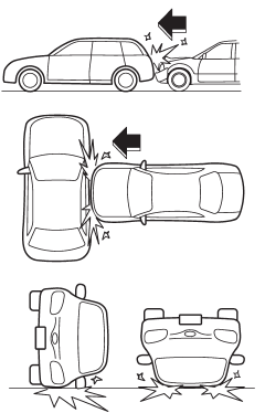 The driver’s and front passenger’s SRS frontal airbags are designed basically