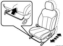 Pull the lever upward and slide the seat to the desired position. Then release