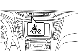 Front passenger’s warning light