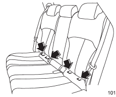 installing a child restraint system only on the rear seat window-side seating