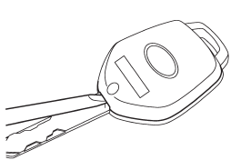 2. Open the key head using a flat-head screwdriver.