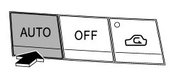 When the “AUTO” button is pressed, the indicator light “FULL AUTO” on the display