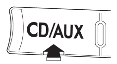 When the “CD/AUX” button is pressed, the player will start playback.