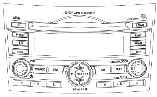 The audio set will operate only when the ignition switch is in the “Acc” or “ON”