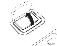 1. To open the lid, pull the handle up.