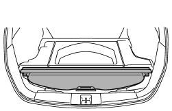 4. Stow the cover housing in the cargo area end.