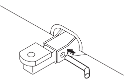 2. Insert the hitch pin into the hole on the hitch receiver tube so that the