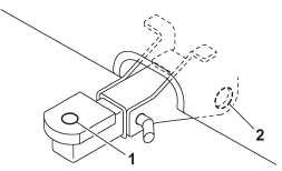 1) Hitch ball installation point