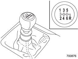 The manual transmission is a fully synchromeshed, 6-forward-speed and 1-reverse-