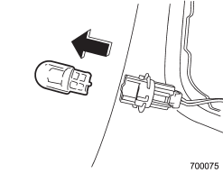 3. Pull the bulb out of the bulb socket and replace it with a new one.